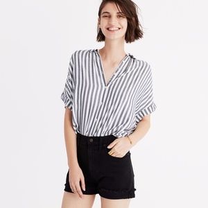 Madewell High-Rise Denim Shorts Washed Black: 30